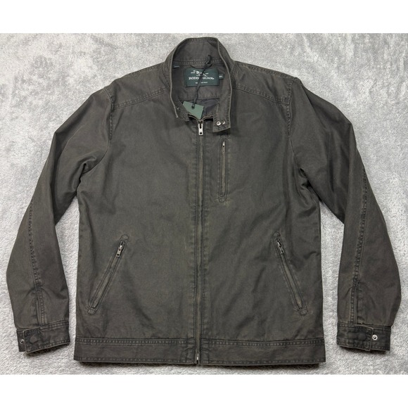 Rodd & Gunn Other - Rodd & Gunn The Jack Jacket Mens XL Gray Brown Bracken Distressed Italian Canvas